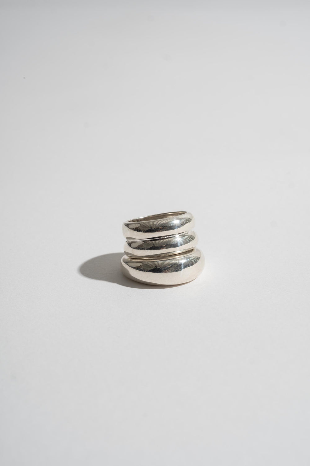 Domed Ridge Ring Set