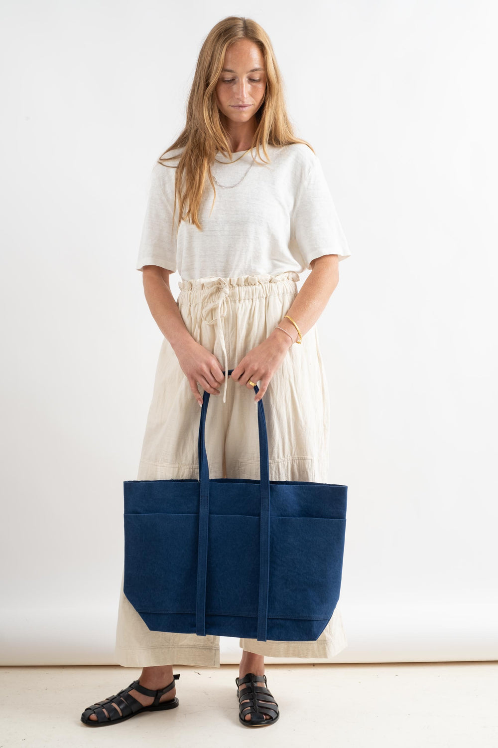 Medium 6-Pocket Tote In Blue