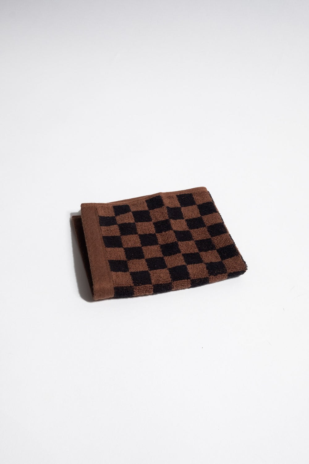 Quill Face Cloth In Tabac + Noir