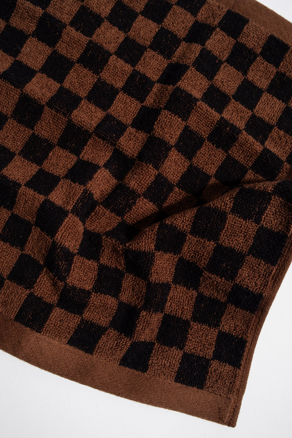 Quill Face Cloth In Tabac + Noir