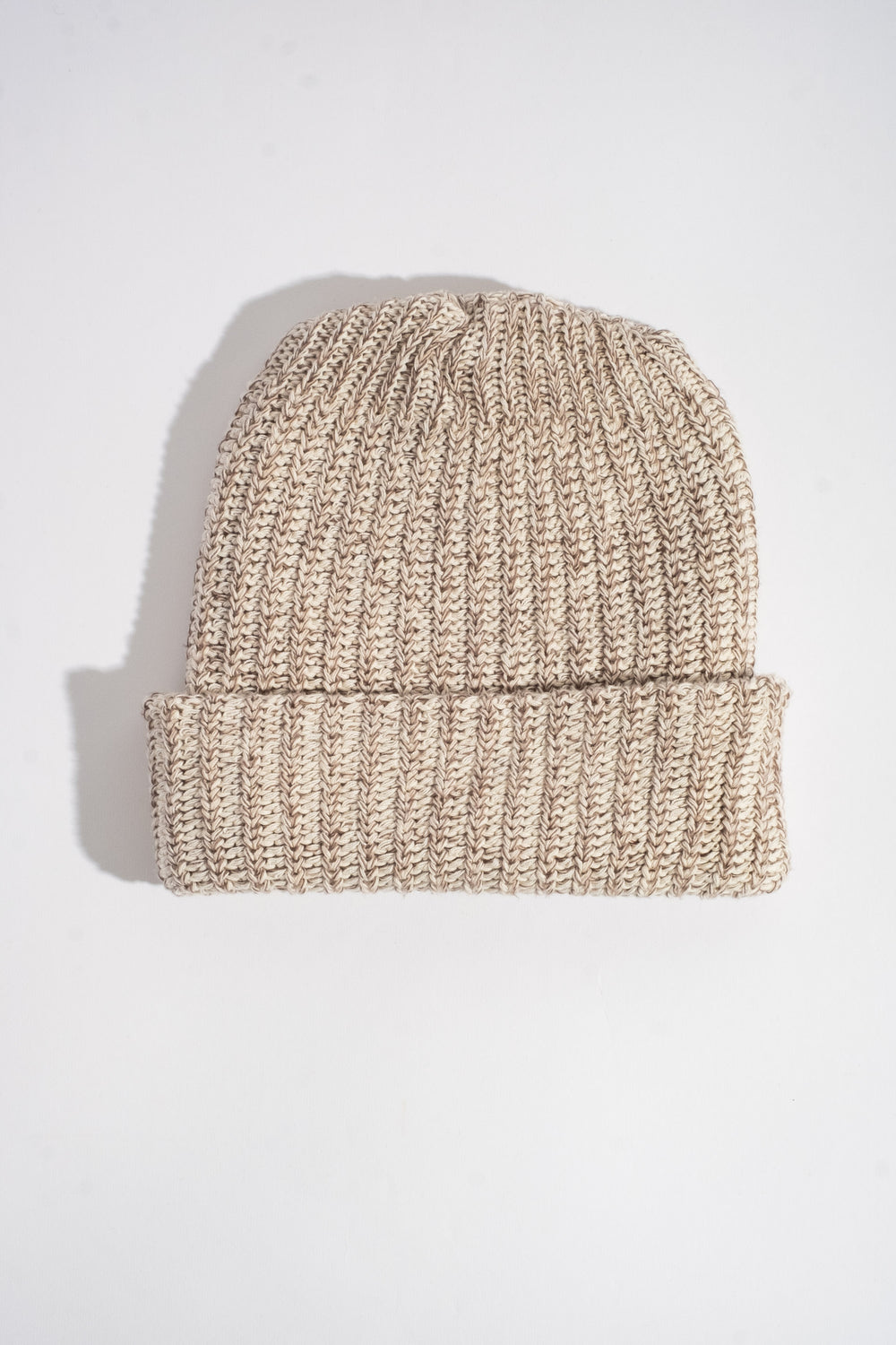 Knit Hat In Coffee Marl