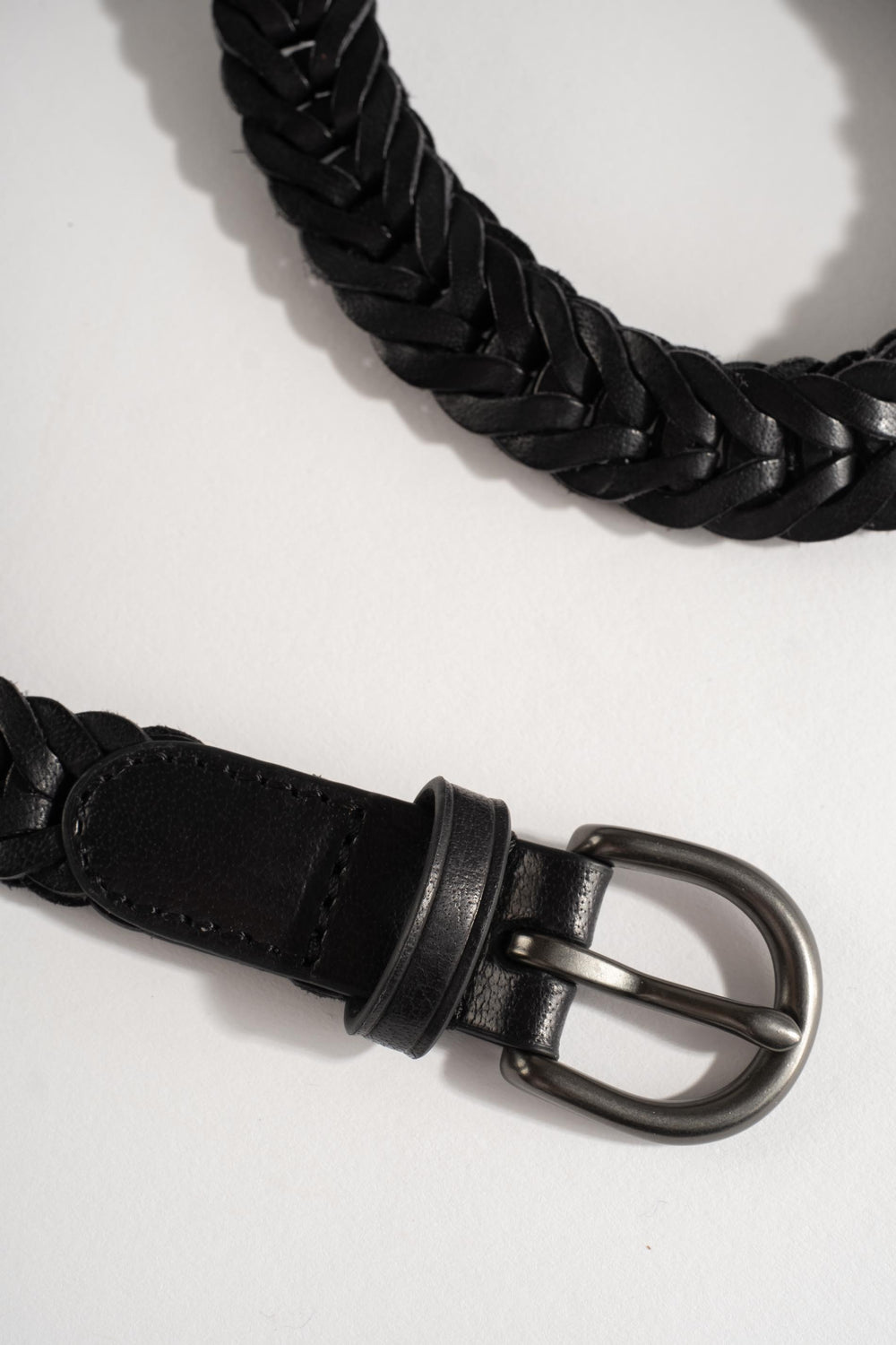 Handwoven Single Link Belt in Black