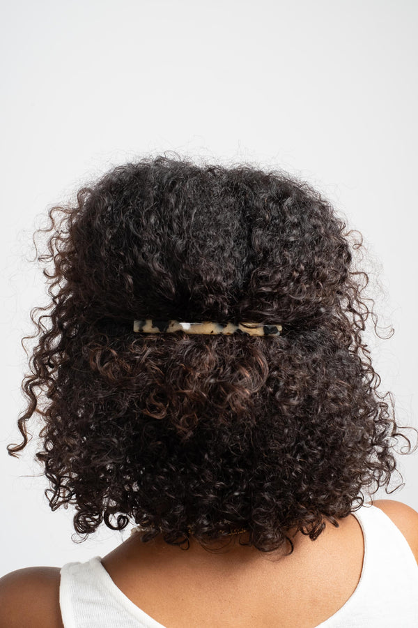 Long + Skinny Barrette in Ivory Tokyo