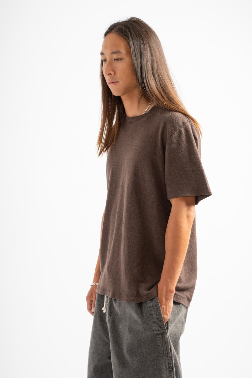 Mana 10 100% Hemp Tee in Coffee Bean