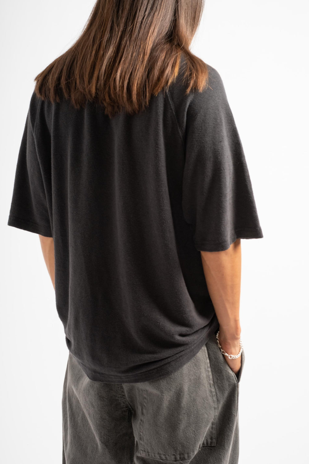 Woodstock Raglan Tee in Black