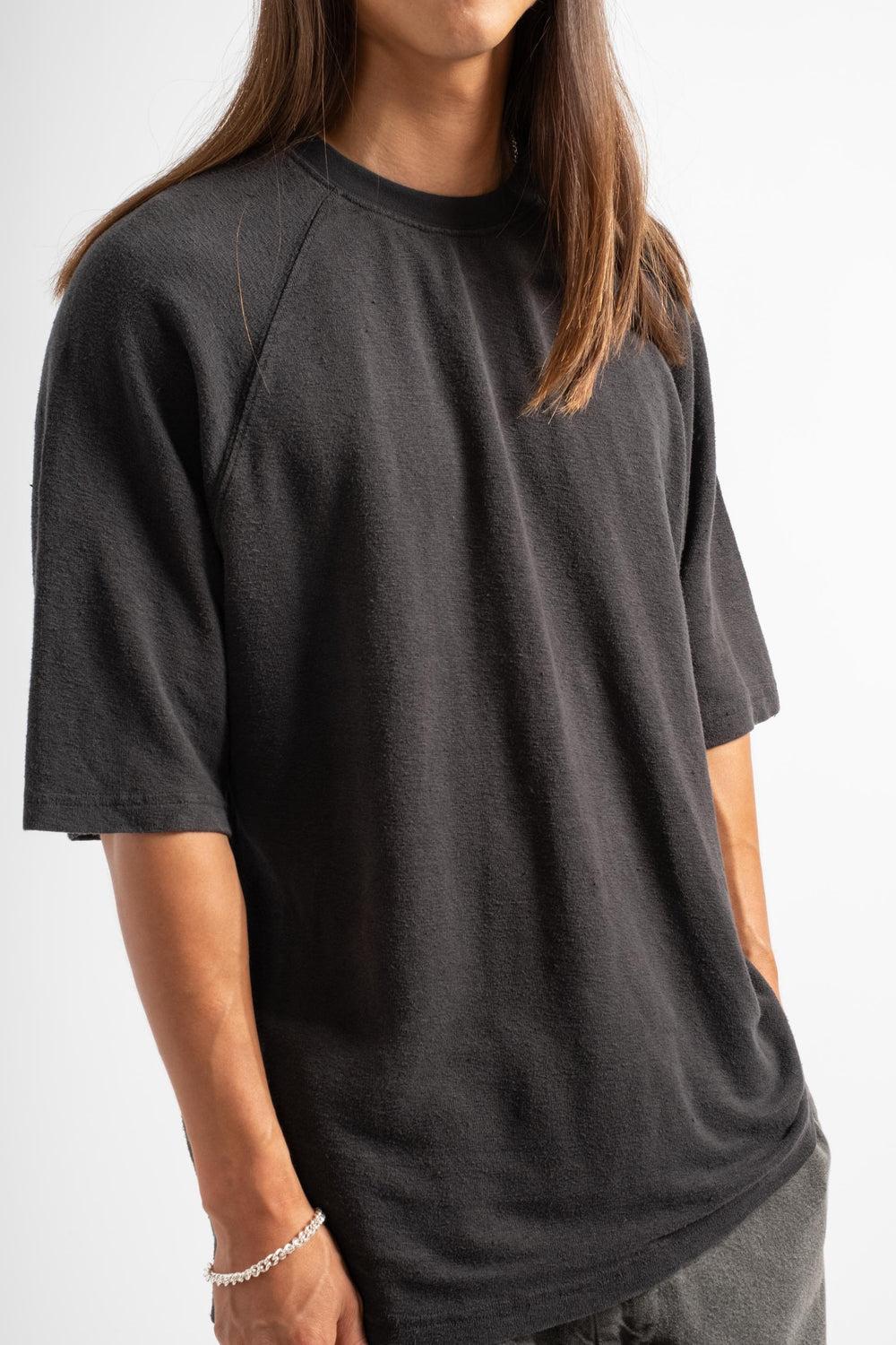 Woodstock Raglan Tee in Black