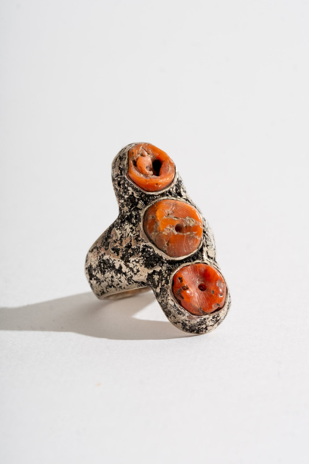 Three Coral Ring