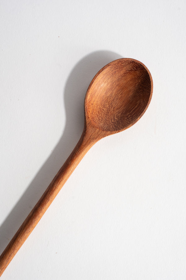 2 Heads Wooden Condiment Spoon