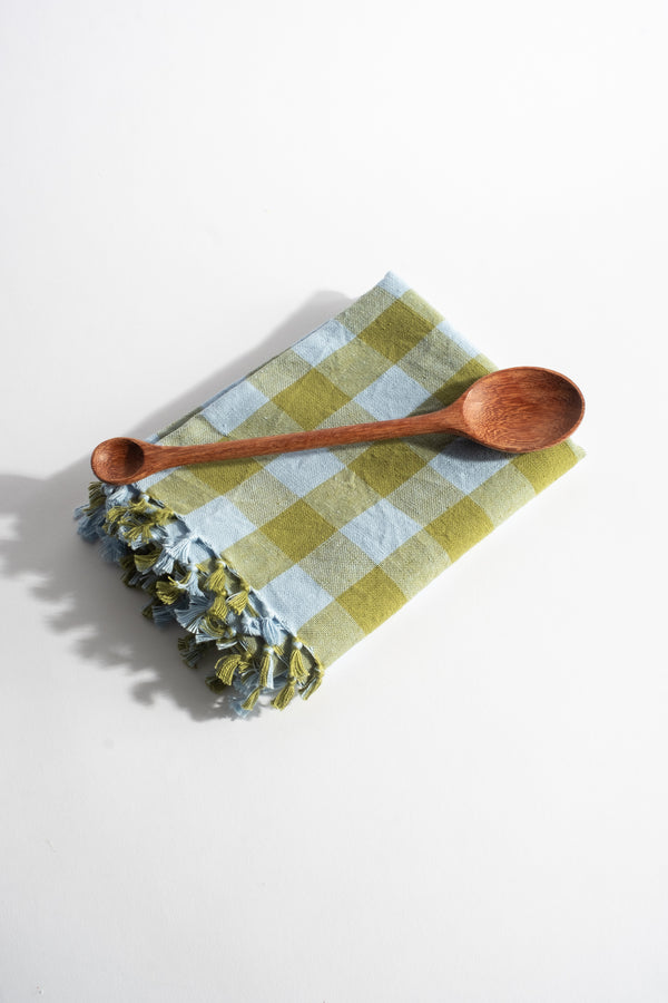 2 Heads Wooden Condiment Spoon