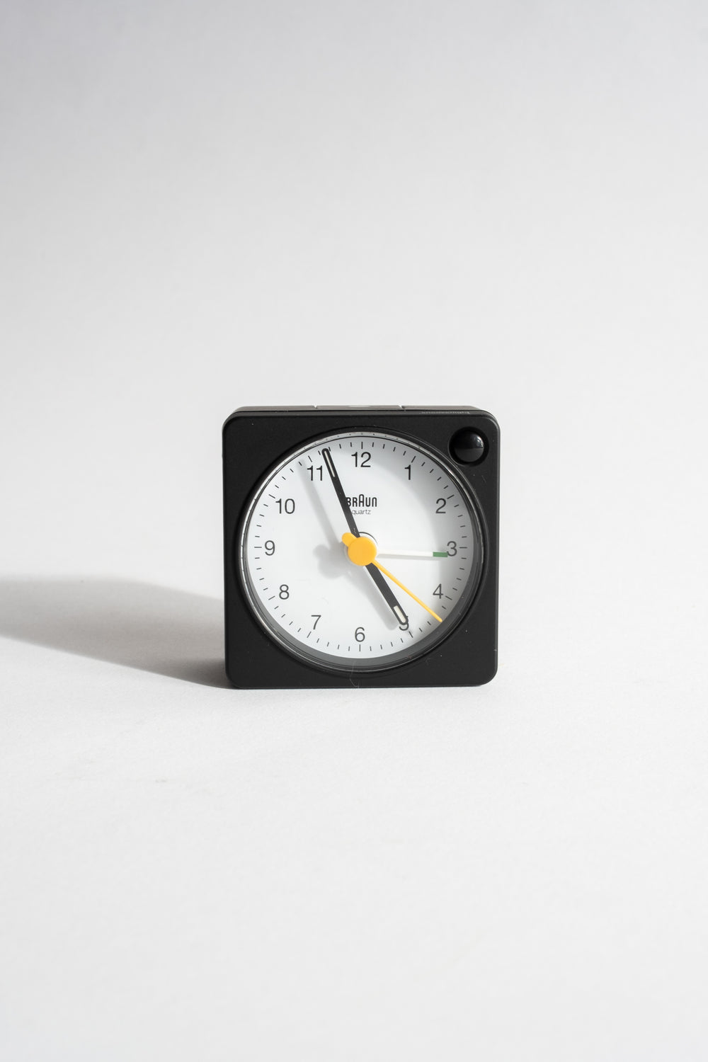 Travel Alarm Clock in Black + White