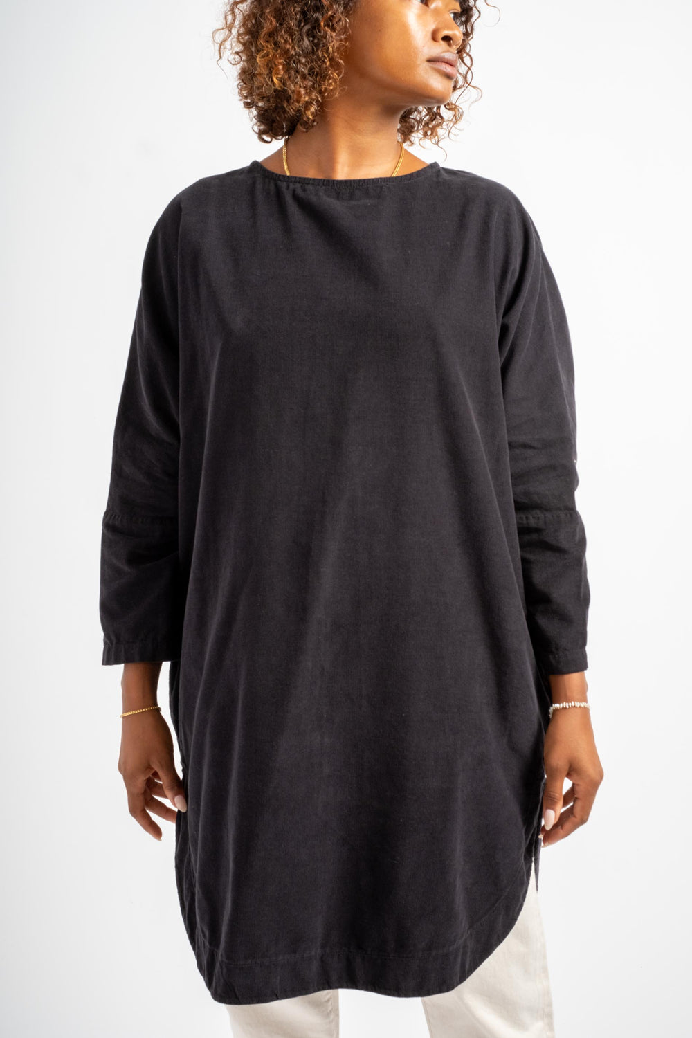 Painter Dress in Dark Navy