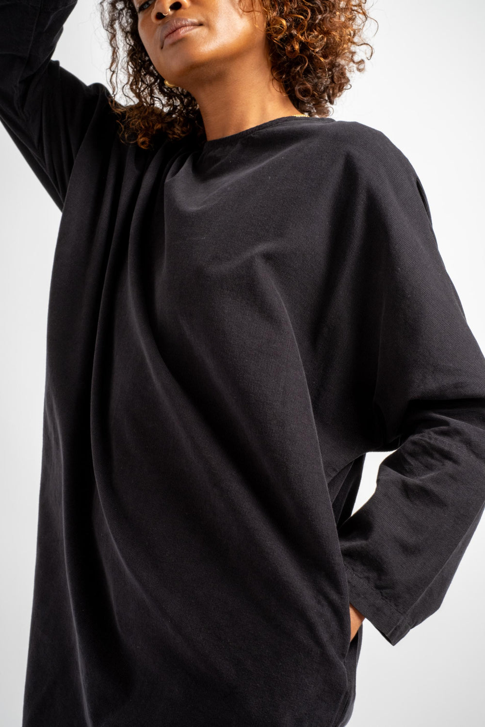 Painter Dress in Dark Navy