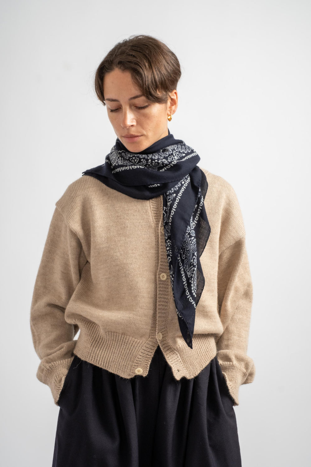 Judy Carre Bandana in Navy