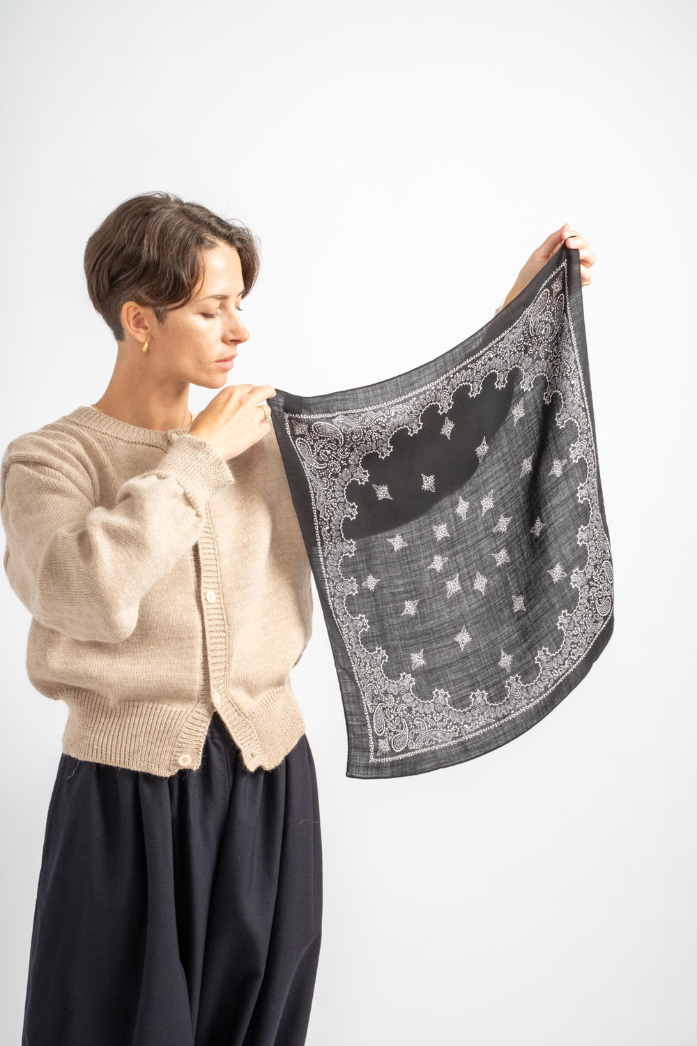 Judy Mini Bandana in Black