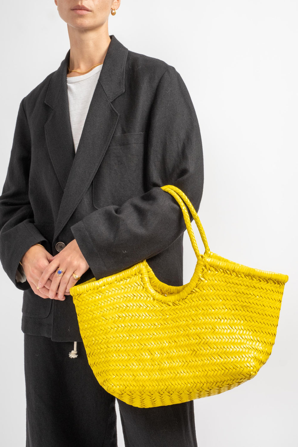Big Nantucket Basket in Yellow