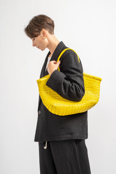 Big Nantucket Basket in Yellow