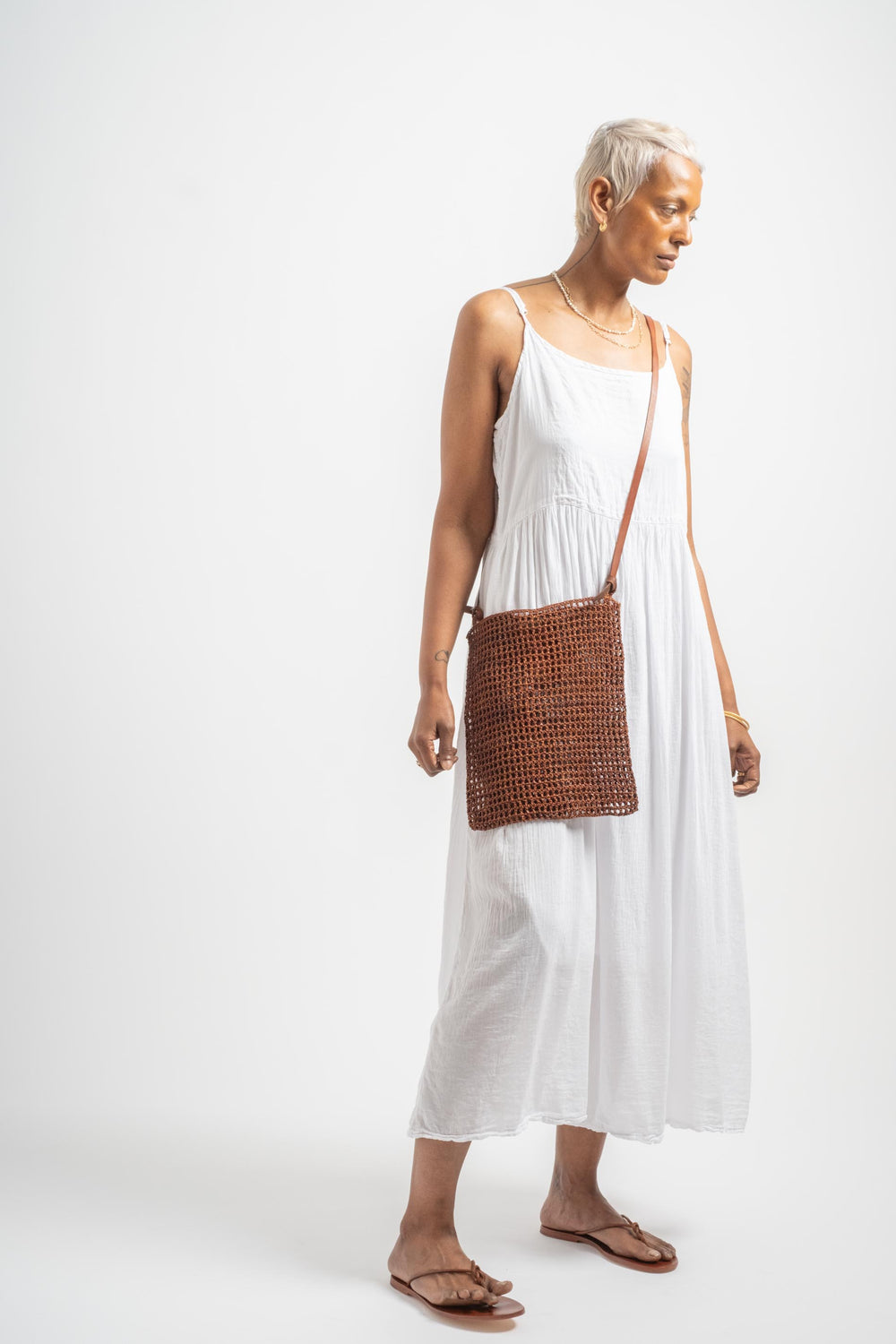 Knit Hobo in Tan