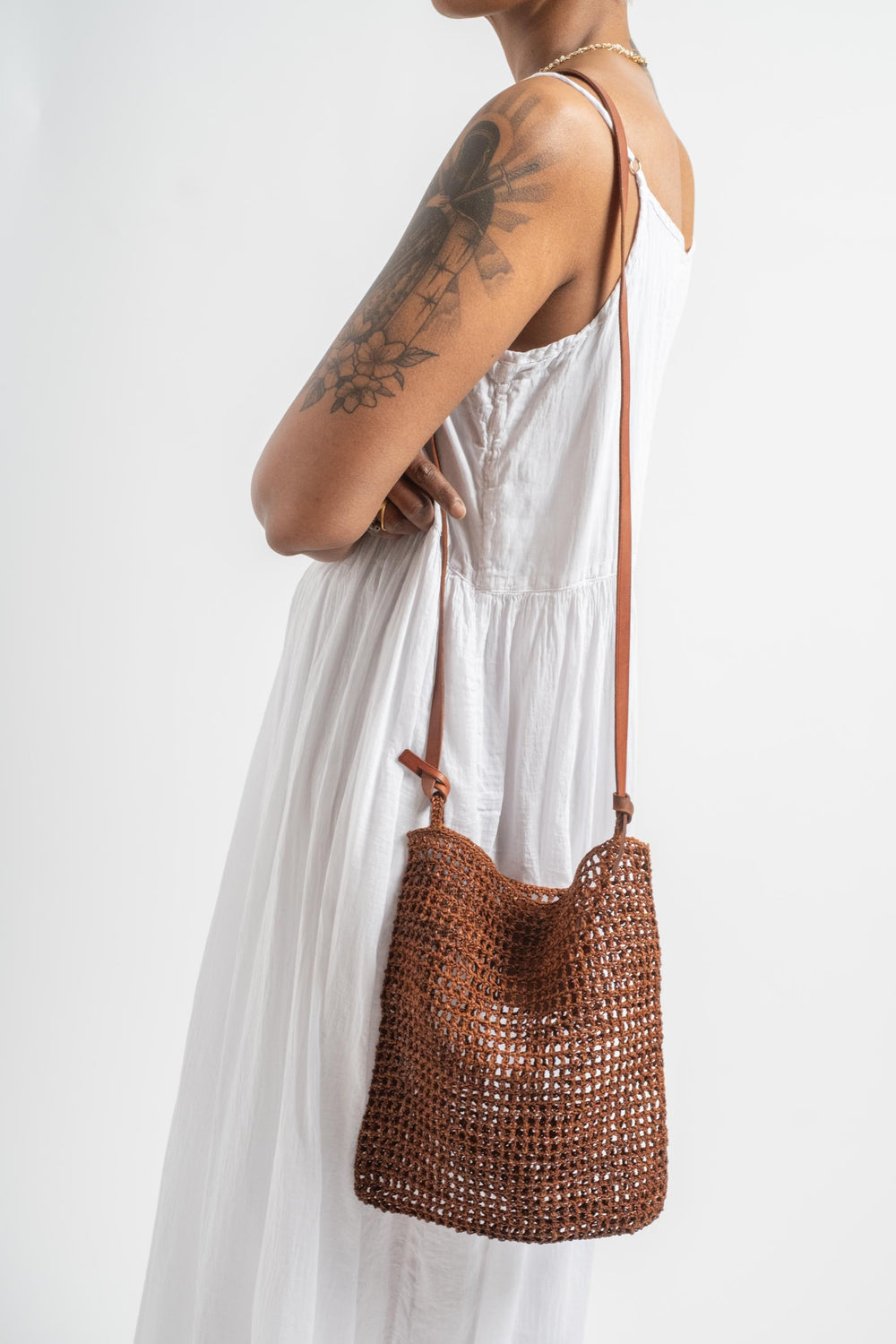 Knit Hobo in Tan