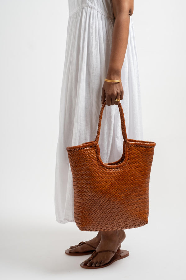 NS Diagonal Tote in Tan