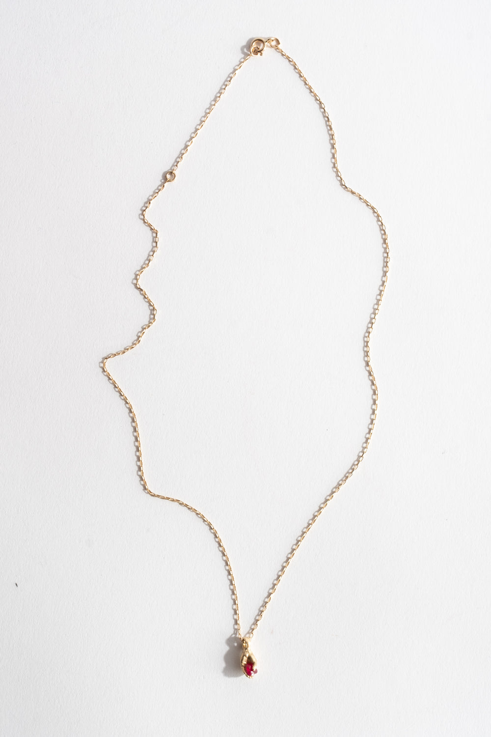 14K + Ruby Heart Pendant