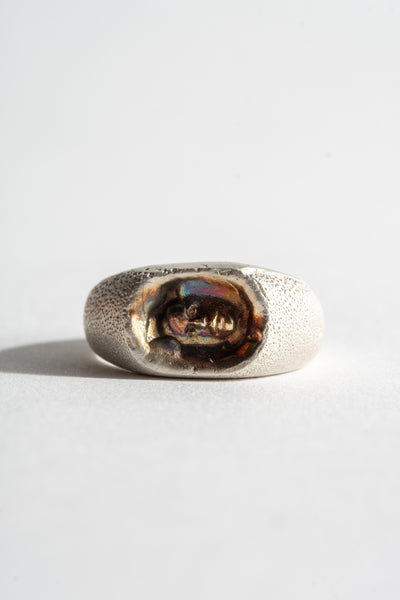 Sterling Ante Signet Ring