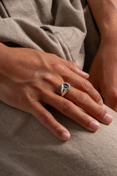 Sterling Portrait Ring