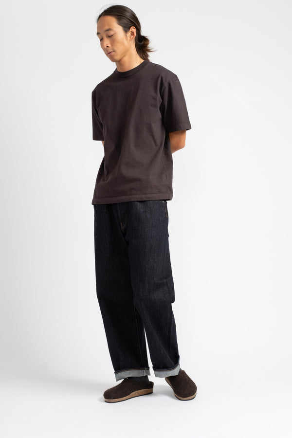 Wide Tapered Denim Pant in One Wash