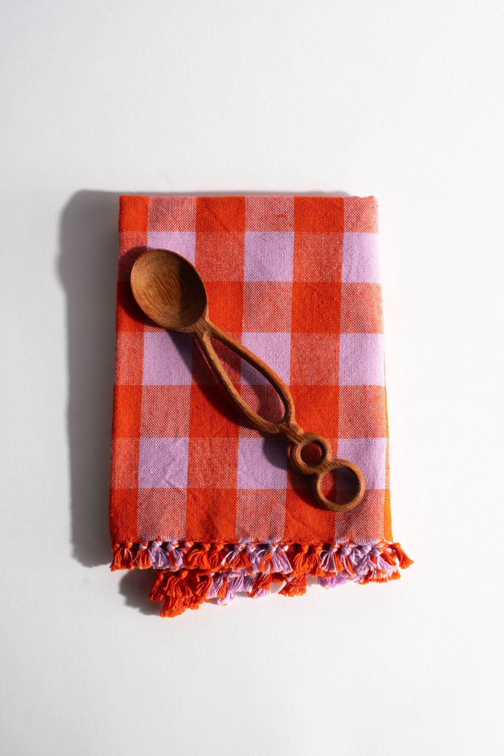 Gingham Poppy Tea Towel