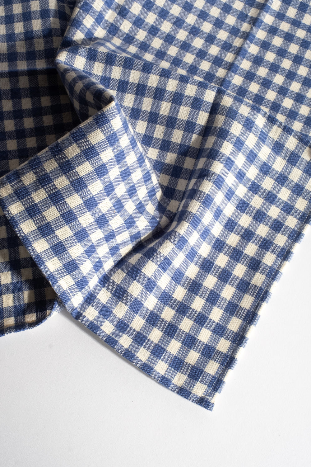 Mini Gingham Denim Napkin Set