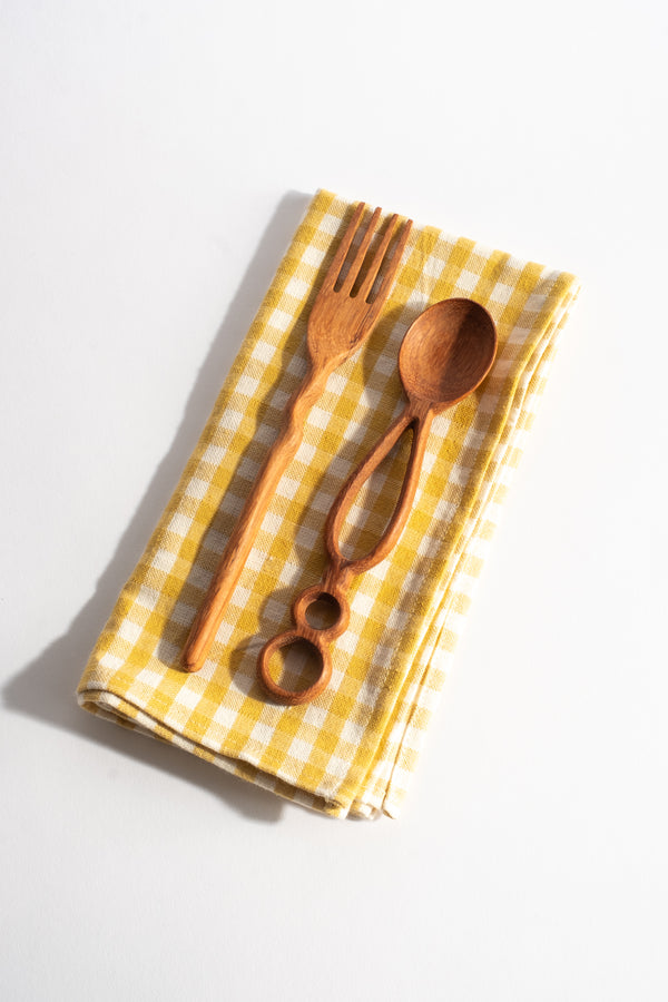 Mini Gingham Sunflower Napkin Set