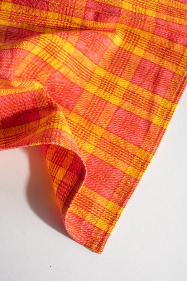Nantucket Plaid Citrus Napkin Set