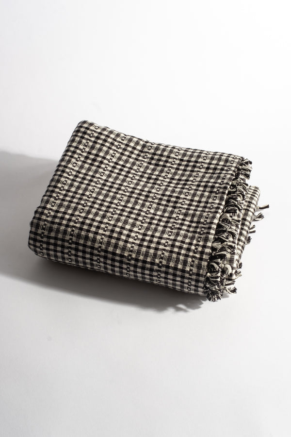 Soho Black Gingham Tablecloth