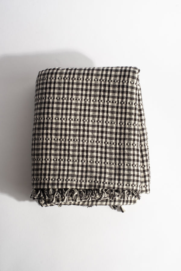 Soho Black Gingham Tablecloth