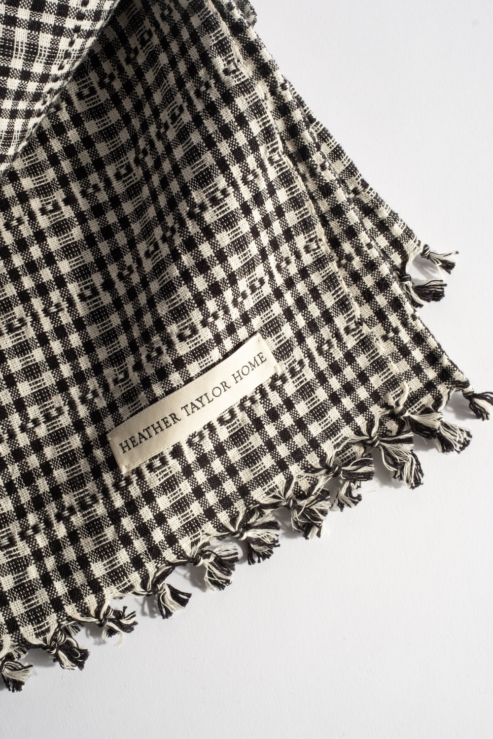 Soho Black Gingham Tablecloth