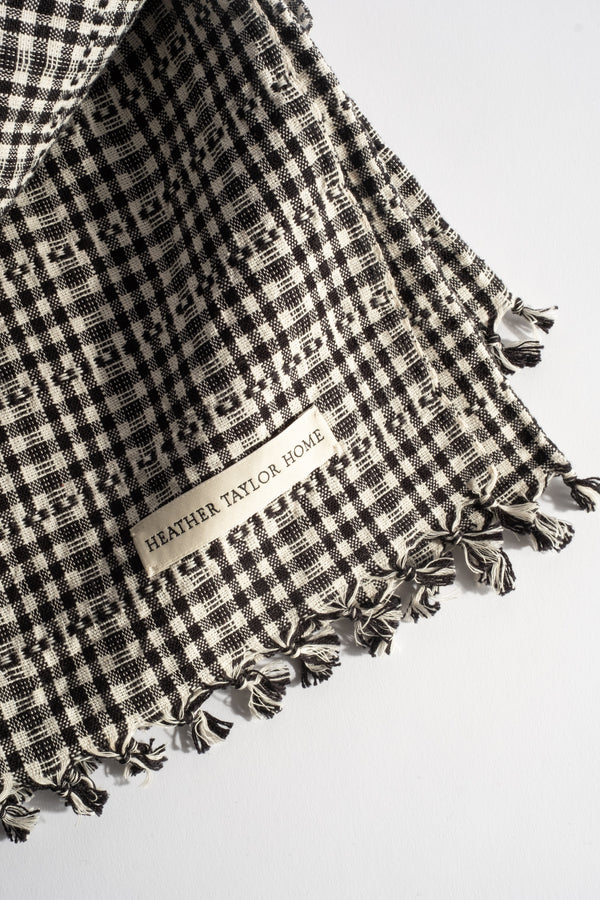 Soho Black Gingham Tablecloth