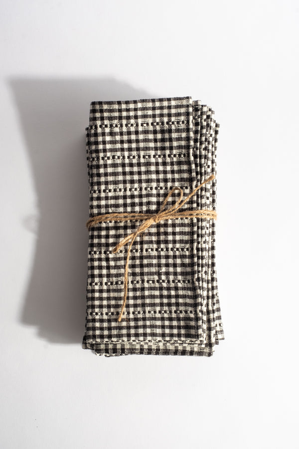 Soho Black Napkin Set
