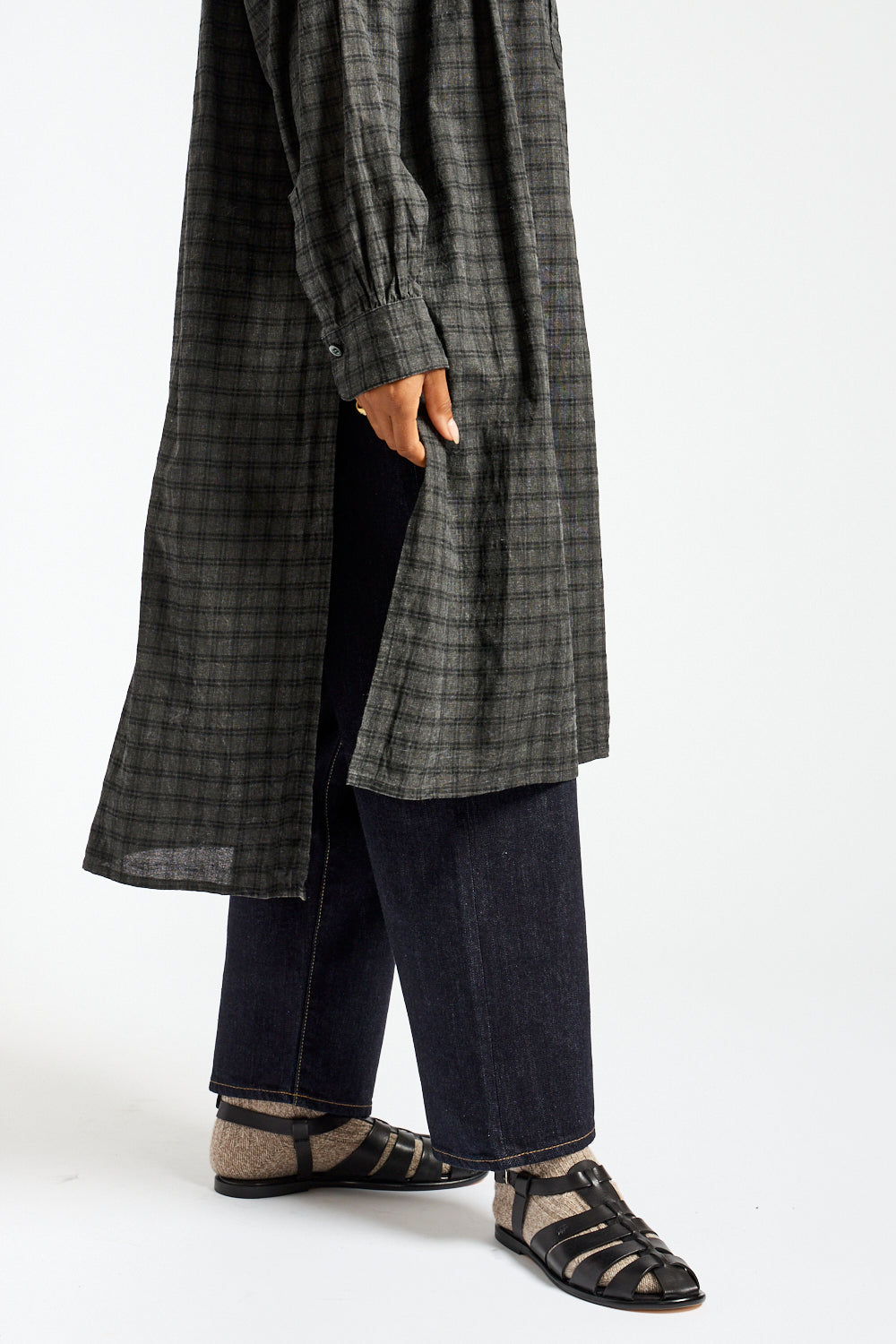 Gingham Sumi Shirt in Pin Check