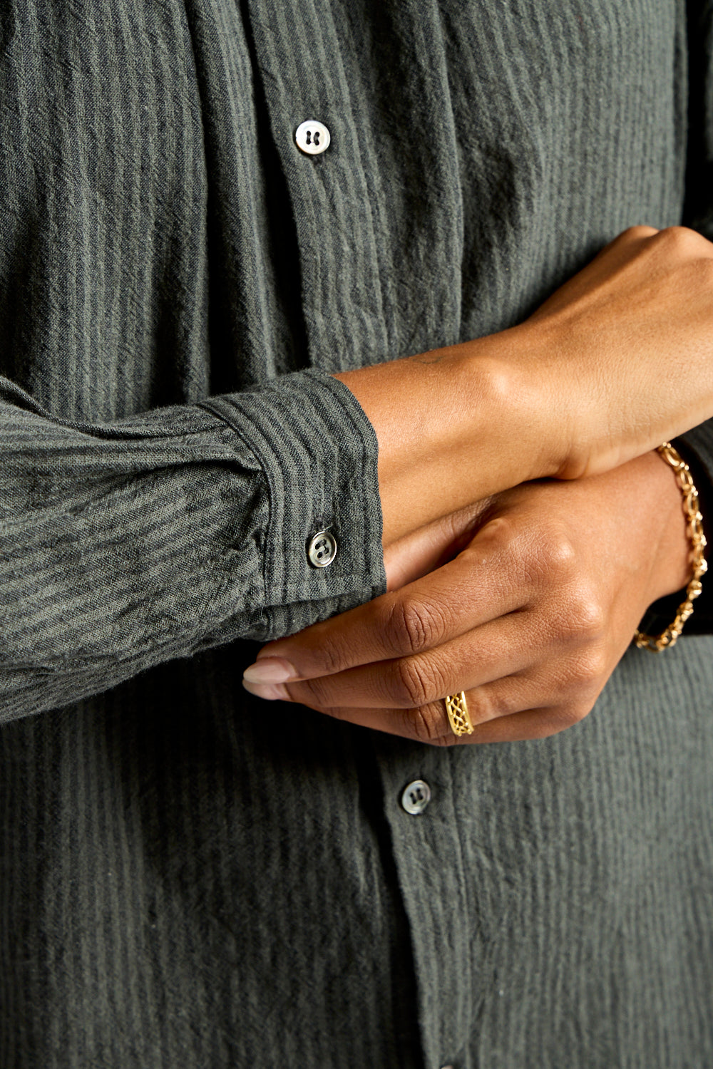 Stripe Shirt in Charcoal
