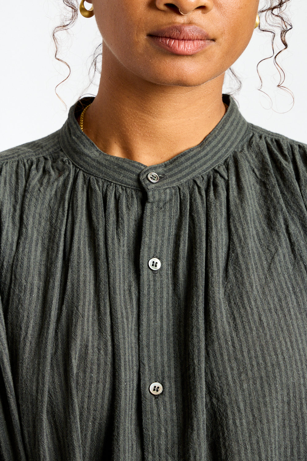 Stripe Shirt in Charcoal