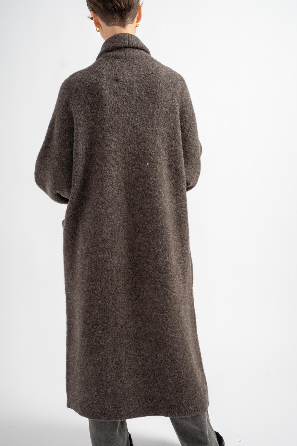 Blackened Double Face Long Coat