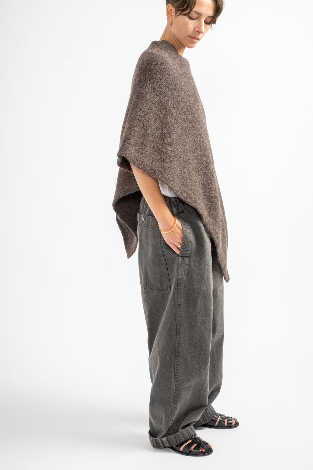 Fold Poncho in Patina