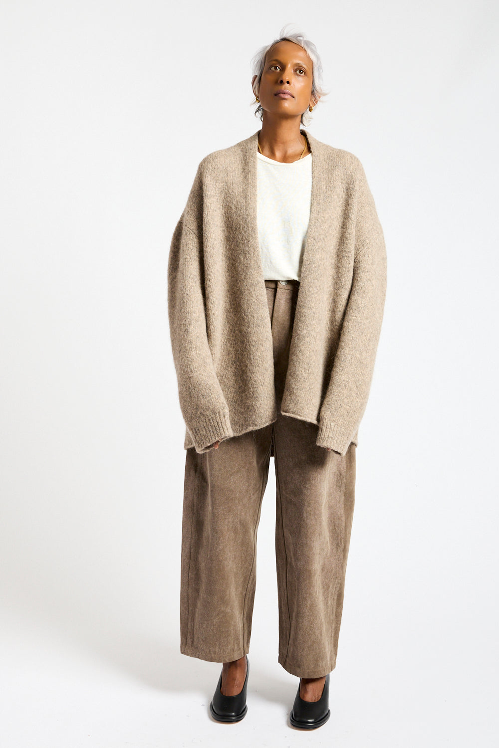 Loft Shawl Cardigan in Ash