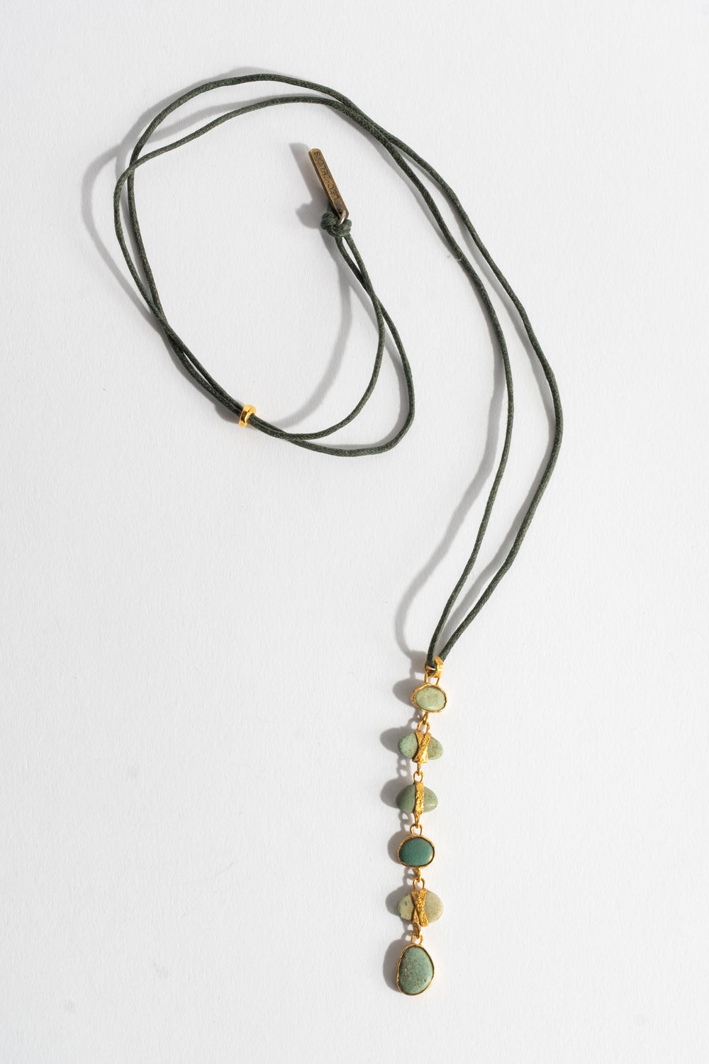 22K 6-Drop Indo Pebble Pendant