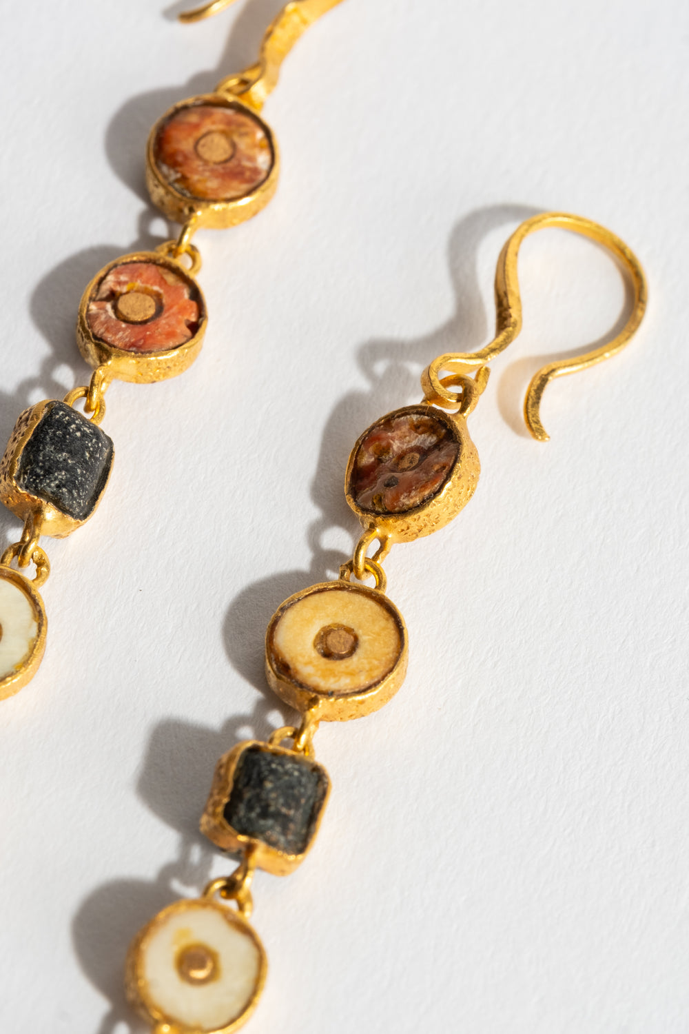 22K 5-Drop Earrings