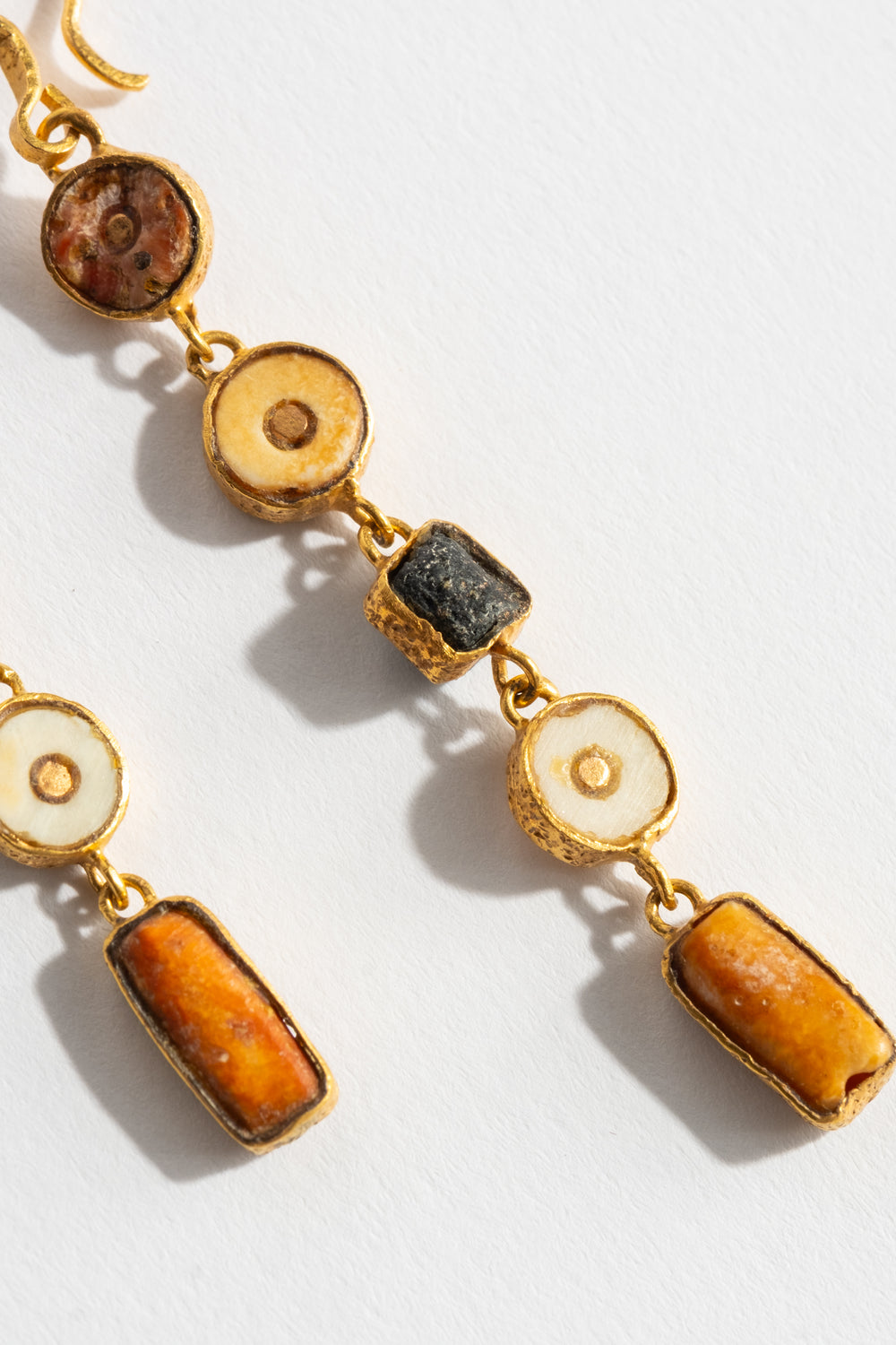 22K 5-Drop Earrings