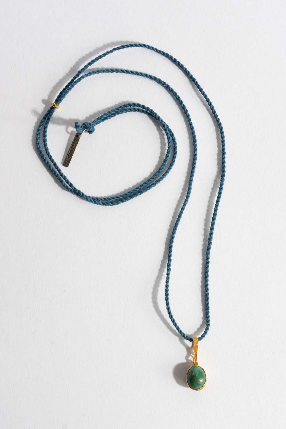 22K Single Turquoise Pendant