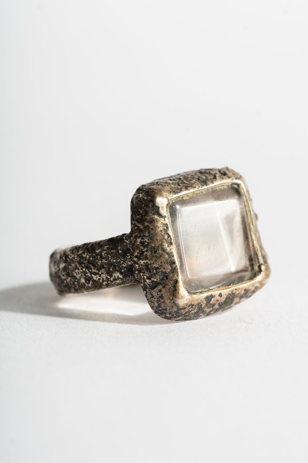 Sterling Clear Quartz Ring