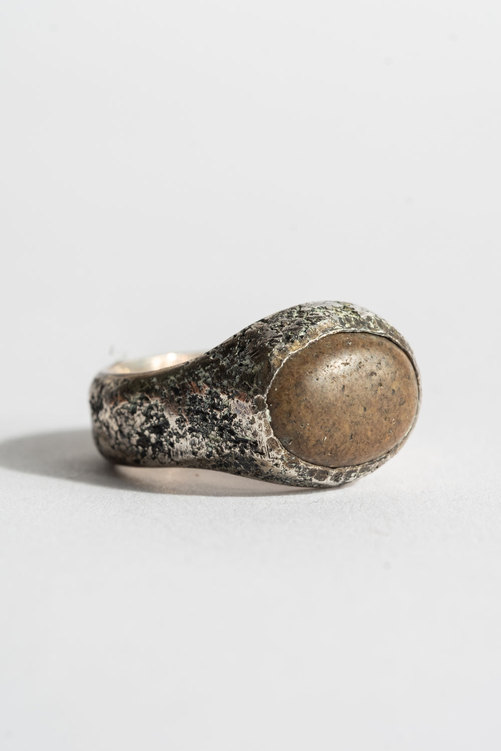 Sterling Pebble Ring