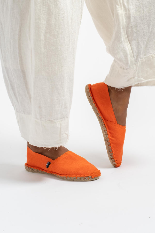 Plain Basque Espadrilles Orange