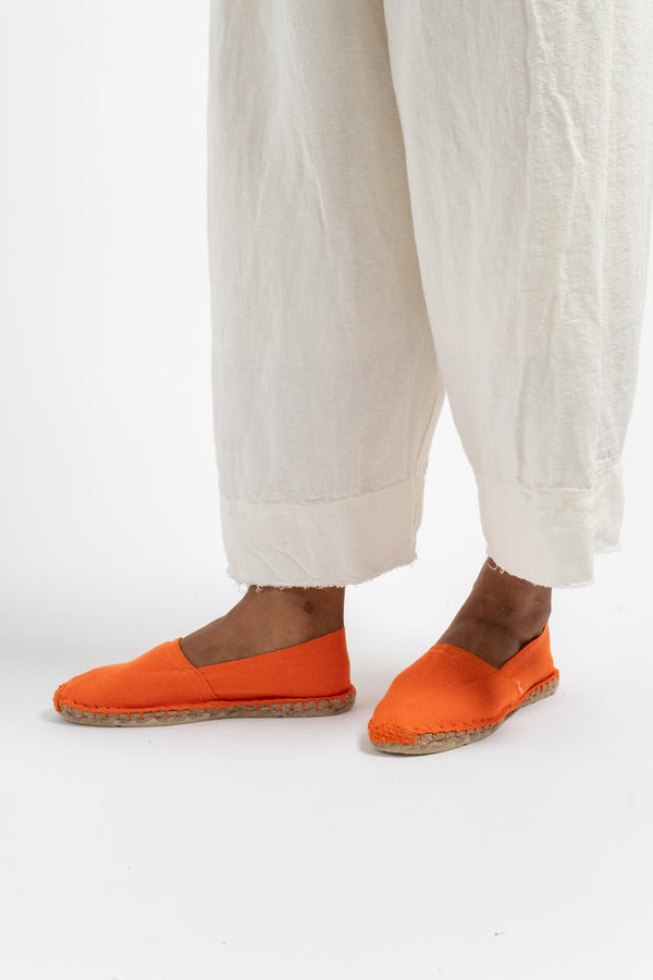 Plain Basque Espadrilles Orange
